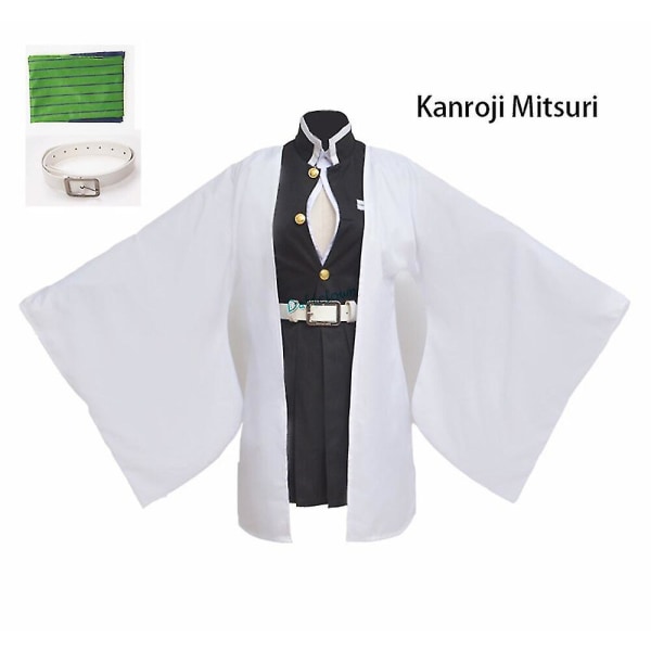 Anime Demon Slayer: Kimetsu No Yaiba Zenitsu Giyu Tanjirou Kamado Nezuko Cosplay Women Kids Men Kimono Uniform Cosplay Costume High Quality -a Tokitou Muichirou Adult S