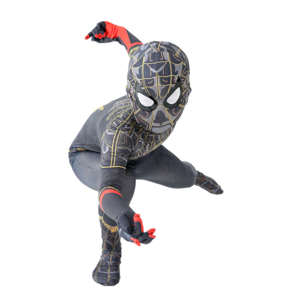 Mub- Punainen Musta Spiderman-asu Hämähäkkimies Puku Hämähäkkimies-asut Lapset Lapset Hämähäkkimies Cosplay-vaatteet halloween-asu G 100