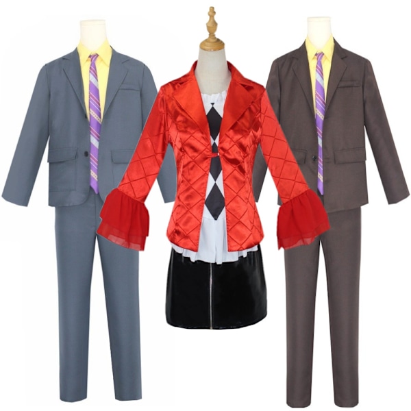 Xbi- joker 2 cossuit Harley Quinn cosplay kostume Halloween scene kostume festlig kostume brun M