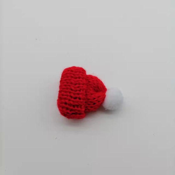 10 stk julestrømpede små luer, nissehuer Søte julefest mini luer, flasker DIY håndlagde tilbehør