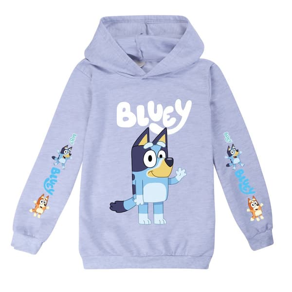 Mub - Blå hettegensere for menn og kvinner for barn BLUEY grey 120cm