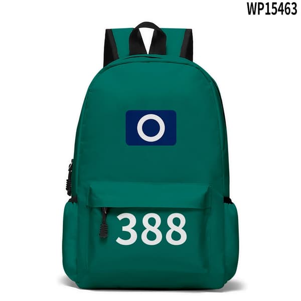 Xbi - Lasten Squid Game 2 -reput koulukassit Backpack lapset ○388