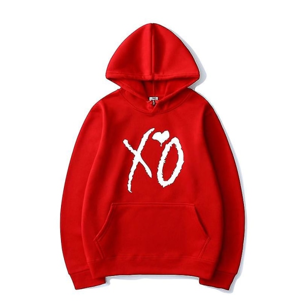 The Weeknd trykte hættetrøjer Xo ode Print hættetrøje Herrer Kvinder Harajuku Hip Hop Pullover Hoodie Toppe .i Pink 02 M