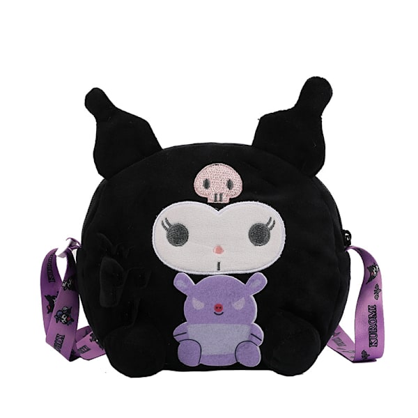 Mub- Söt tecknad filmväska Sanrio väska kulomi flickors crossbody-väska plyschleksak Melody-docka Handbag - Big-eared dog