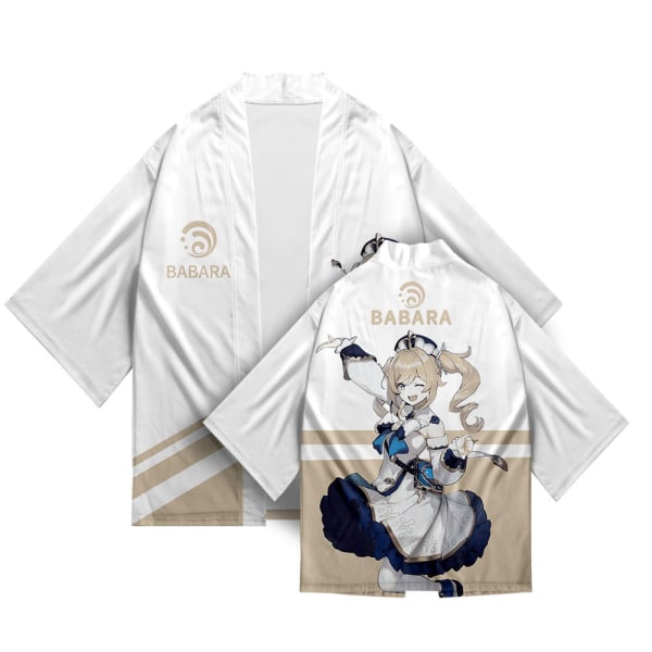 Mub- 26 stiler Genshin Impact Xiao Zhong Li Qiqi Cosplay 3D-utskrift Haori Anime Kimono Kappe Anime Tegneserieklær 10 2 XL