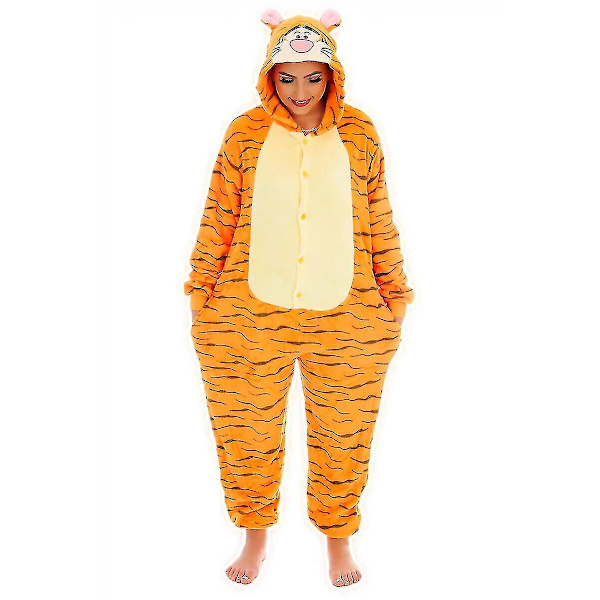 Nalle Puh -hahmojen unisex-onesie, naamiaisasu, hupparit, pyjama Jumping tiger