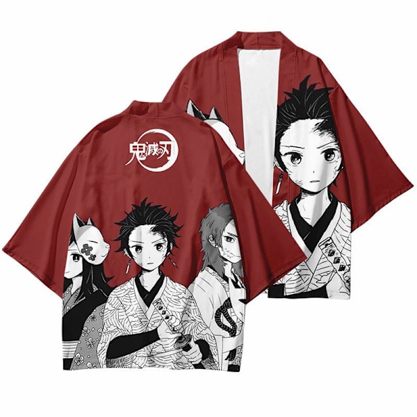 Mub- 20 tyyliä Demon Slayer: Kimetsu no Yaiba Cosplay 3D-tulostus Haori Anime Kimono Viitta Anime-sarjakuva Vaatteet 27 L