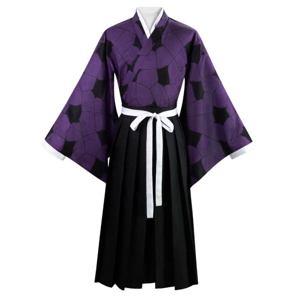 Mub- Demon Slayer Kimetsu no Yaiba Kokushibo/Tsugikuni Michikatsu Anime Kimono Cosplay Kostume XS