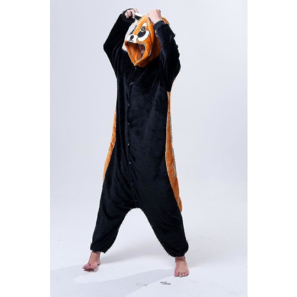 Halloween Unisex Onesie Kigurumi Fancy Dress Kostyme Genser Pyjamas Nattøy-9-1 Racoon M for 160-170cm