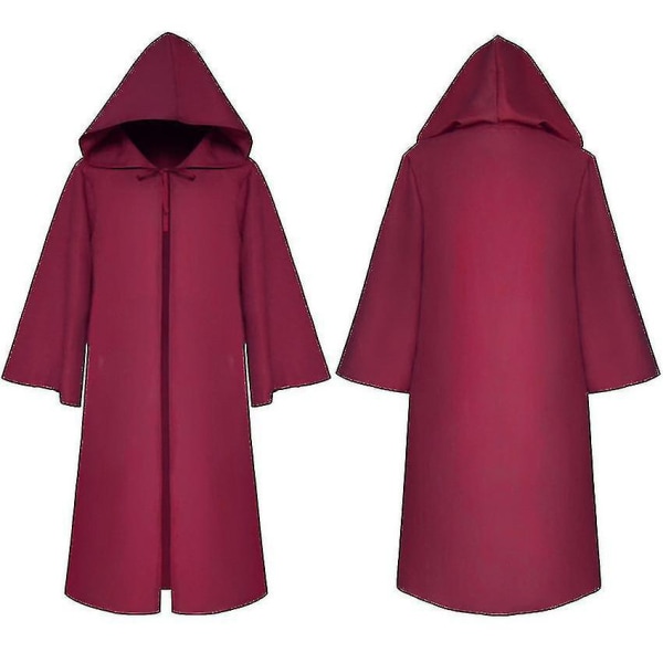 Ruttolääkäri Reaper Cosplay Aikuisten Lasten Karnevaali Halloween Puku Steampunk Maskilla -a Red with mask 125CM