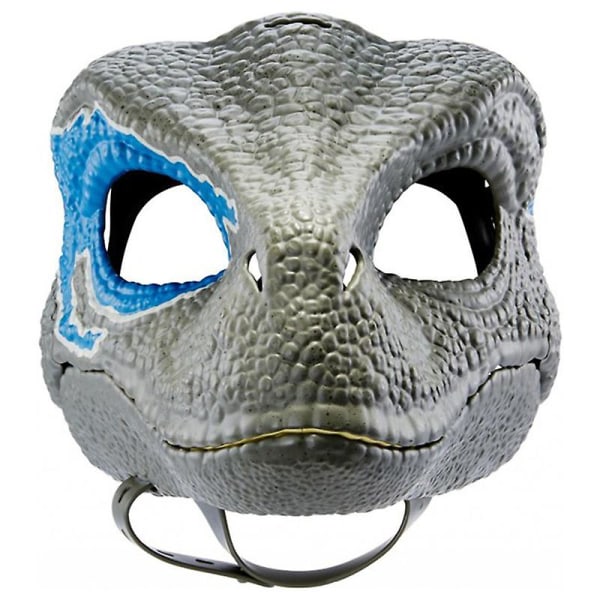 Halloween Fest Rollespil Maske Jurassic Tyrannosaurus Rex Blue