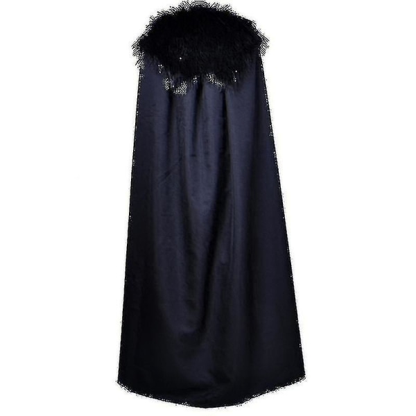 Game Of Thrones Jon Snow Costume Men Fancy Dress Cape Set Party Outfit -a 2XL