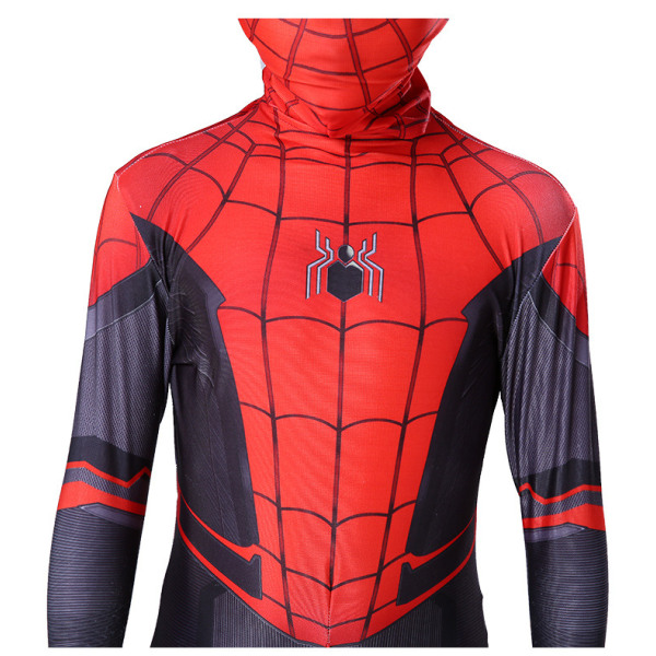 Mub- Red Black Spiderman Costume Spider Man Suit Spider-man Costumes Children Kids Spider-man Cosplay Clothing Halloween Costume 3 120