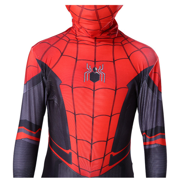 Mub- Red Black Spiderman Costume Spider Man Suit Spider-man Costumes Children Kids Spider-man Cosplay Clothing Halloween Costume 4 120