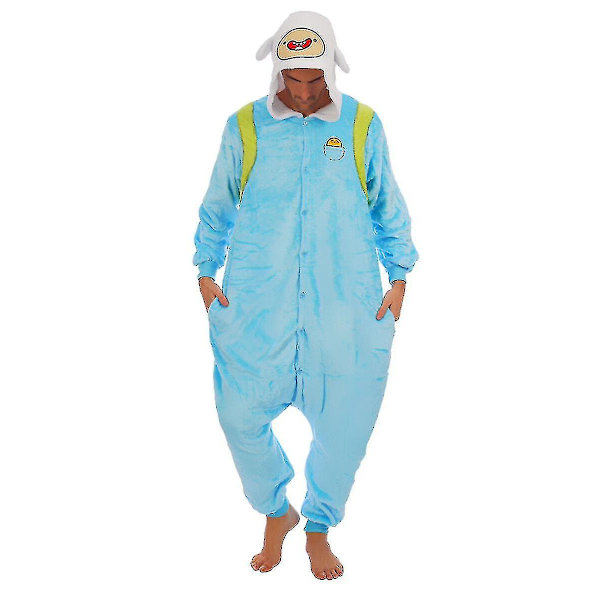 Halloween Unisex Onesie Kigurumi Fancy Dress Kostym Hupparit Pyjamat Yöasut-9-1 Finn the Human L for 170-180cm