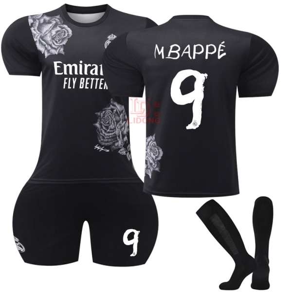 Xbi- 2425 Real Madrid Mbappé Samarbeid Merkevare Svart Nr. 9 20