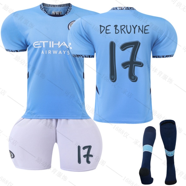 Xbi- 2426 Manchester Cityn uusi Mestarien liigan pelipaita 17 DE BRUYNE 20