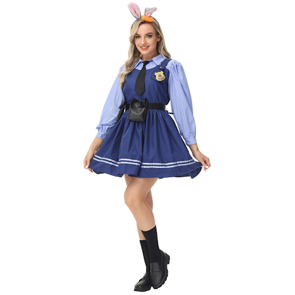 Mub- exy Halloween Kostume til Modne Kvinder Kanin Familie Karakter Kostume Anime Politibetjent Kostume Girl S