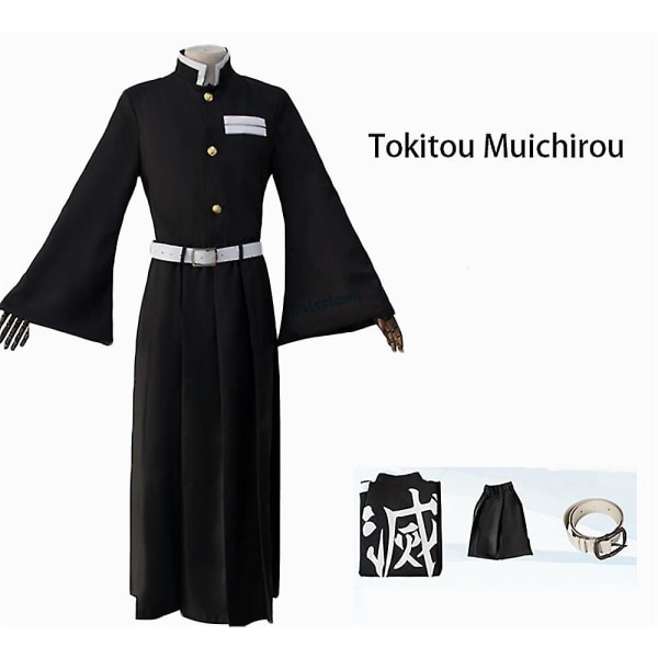 Anime Demon Slayer: Kimetsu No Yaiba Zenitsu Giyu Tanjirou Kamado Nezuko Cosplay Naisten Lasten Miesten Kimono Yhtenäinen Cosplay Puku Korkea Laatu -a Tokitou Muichirou1 Kids 130