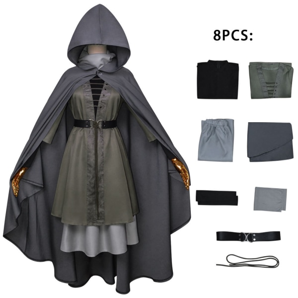 Melinas Cos Dress Up Kostume Outfit Kappa Carf Halloween S