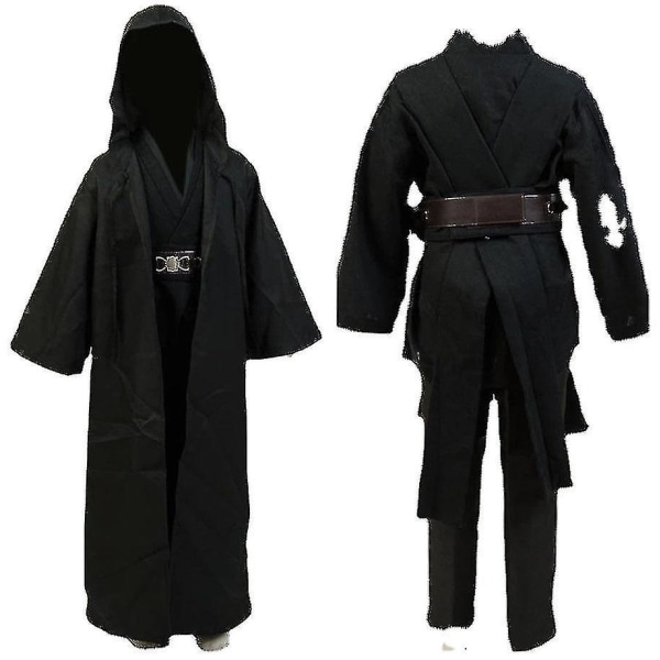 Kids Wars Anakin Skywalker Cosplay Costume Child Cloak Cape Uniform Outfits Halloween Carnival Suit -a S