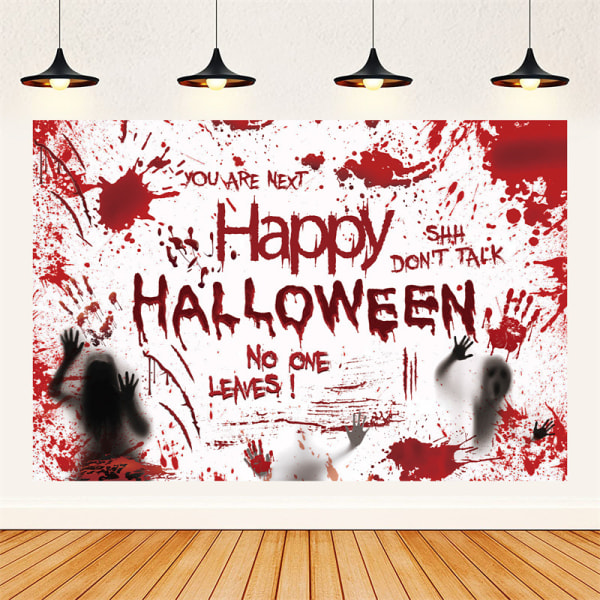 Mub- Halloween-dekorasjoner utendørs festfeiringer/ Halloween-tilbehør festartikler/ Halloween-festivaldekorasjoner banner 3pcs