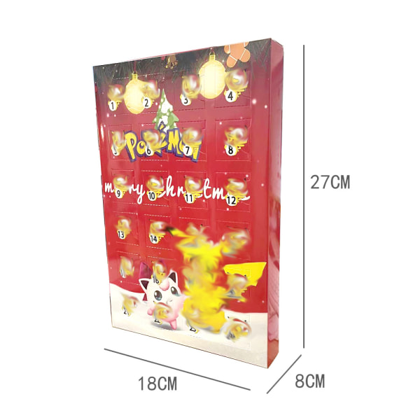 Mub- Julegave 24 stk. Blind Box Pocket Monster Julekalender