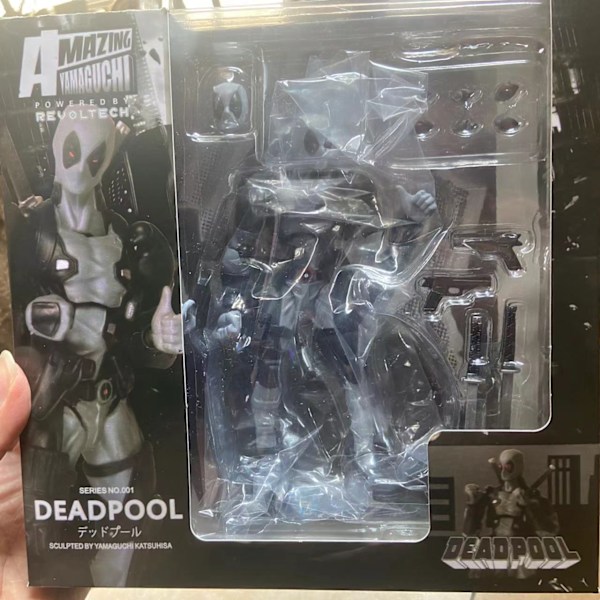 Xib- Yamaguchi Deadpool Movable Face Boxed Figure Ornament Gray (Gear Joint)