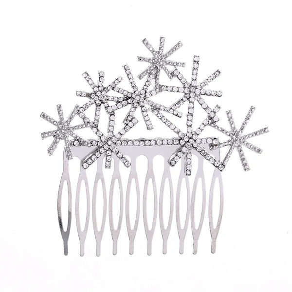 Mub- Go Party Happy New Year Hovedbånd Glædelig Jul Festartikler Dekoration Diamant Metal Legering Hjorte Jul Hårbøjler Tiaraer Hovedbeklædning Snowflakes combs