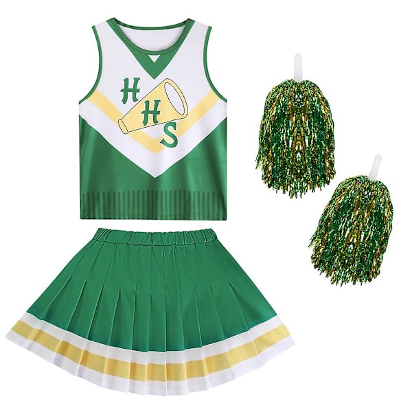 Halloween Stranger Things 4 Chrissy Cunningham Cheerleader Hawkins Costume Girls Kids Cosplay Party Fancy Dress -a 5-6 Years