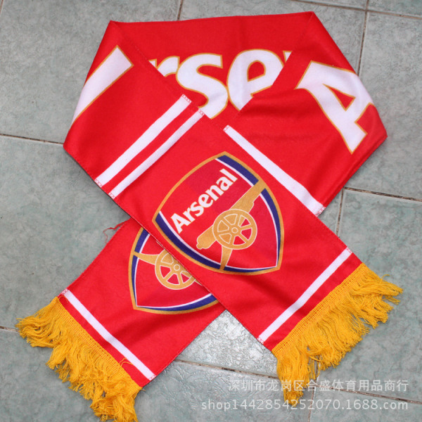 Mub- Fans halsdukar fotbollsfans höst och vinter jubel handviftande halsdukar Arsenal är alla röda