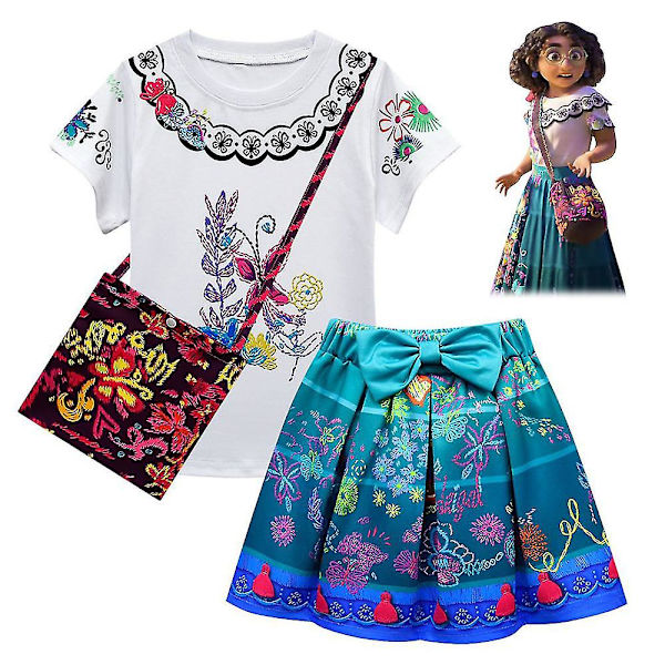 Encanto Princess Mirabel Pigefest Fancy Dress Cosplay Kostume Karneval Børne Outfits Tmall -a 8-9 Years