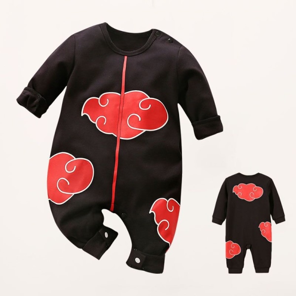 Mub- Tilpasset børns cosplay-tøj 0-1 år gammel baby heldragt japansk anime cosplay babytøj personlighed romper kostume 001 59 size