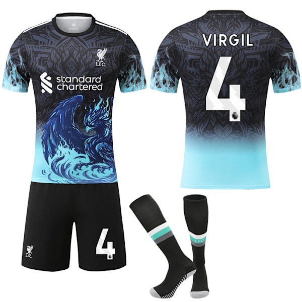 Xbi- 2026 Club Jersey Liverpool Special Commemorative Edition Fotbollströja Set 4 VIRGIL #26
