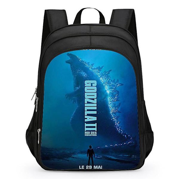 Godzilla Print Skoleveske Barn Vanntett Ryggsekk #1 12 S