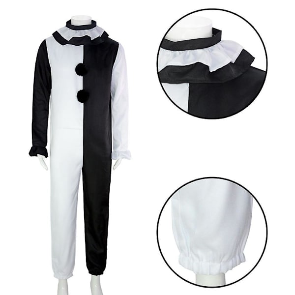 Clown kräck Cos Kostym Halloween Festival Party Roll Clown spelar Costume_h S