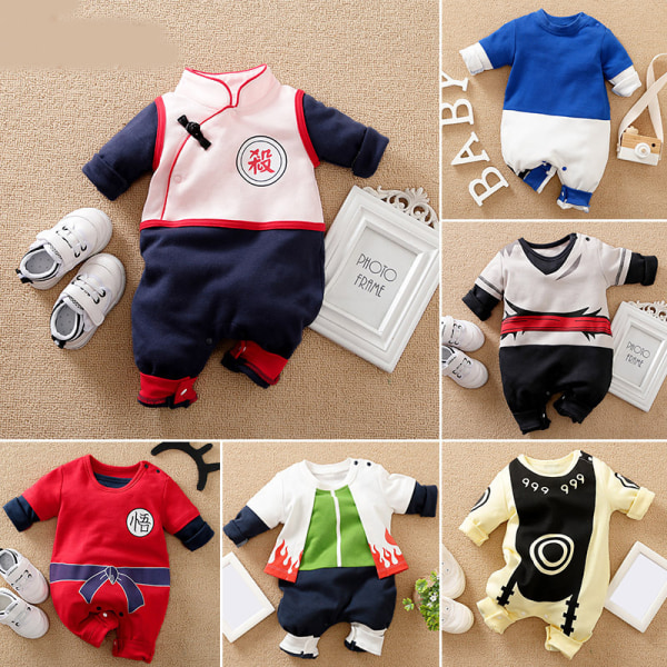 Mub- Custom kids cosplay kläder 0-1 år gammal baby one-piece japanska anime cosplay baby kläder personlighet romper kostym 030 80 size