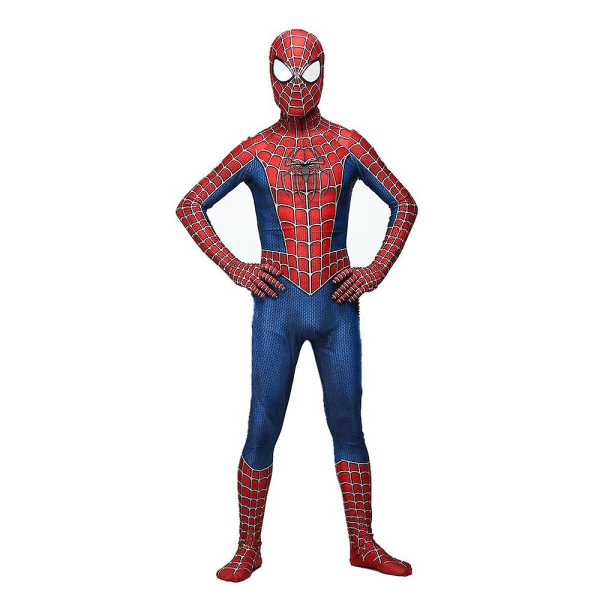 Kids Spider-man Spiderman Jumpsuit Cosplay Costume Boys Fancy Dress -a 9-11 Years