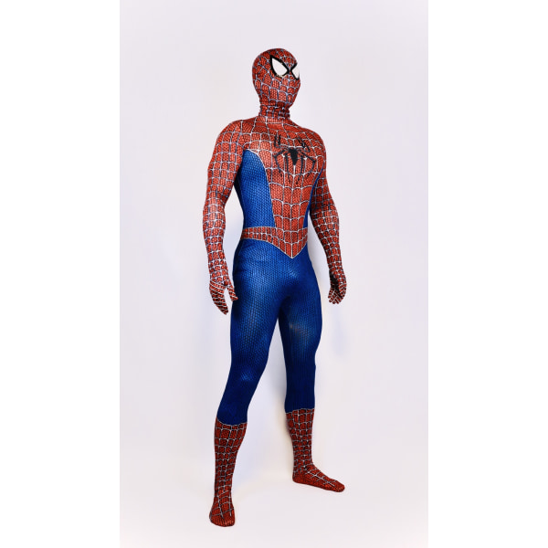 Mub- Aikuisille ja lapsille tarkoitettu Spider Man Cosplay -asu Halloween-puku Bodysuit Marvel Superhero -asu 3 120cm