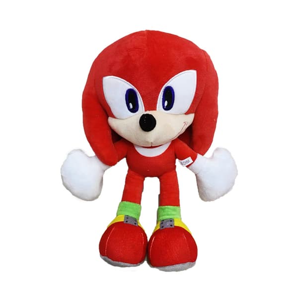 Mub- Big Head Sonic plyslegetøj Talende pindsvin dukke red