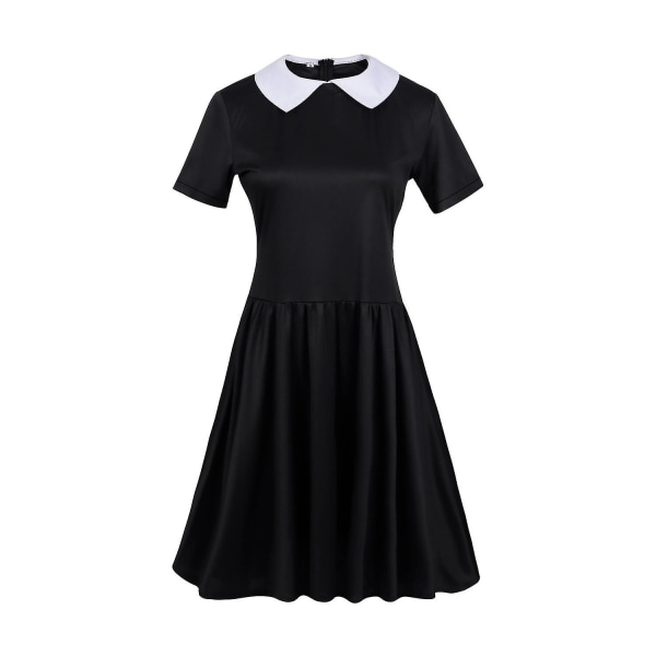 Onsdag Adams Kläder Familjen Addams Värdinnan Tess Cosplay Performance Dansklänning Kostym Cosplay Karneval Barn Vuxna Flickor Damer 3 adult m
