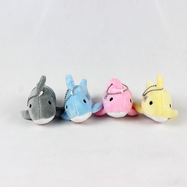Mub- 0cm mini leketøy design kawaii søt myk nøkkelring nøkkelkjede tegneserie bjørn bærende dukke leketøy hai plysj nøkkelring for ryggsekker 1 10CM