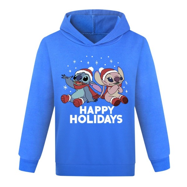 Mub- Stitch jul träningsoverall hoodie tröja Christmas Dark blue 140cm