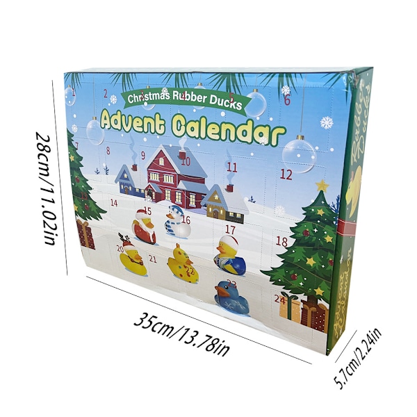 Xbi - 2024 Ny Gul And Jul Nedtælling Blind Box Pynt Jul Adventskalender Jul Overraskelse Gave