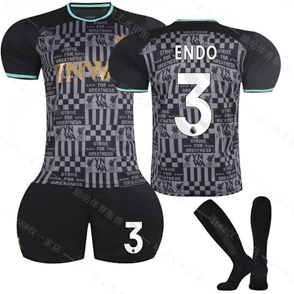 Xbi- 2024 Liverpool co-märkt svart fotbollströja 3 ENDO #16