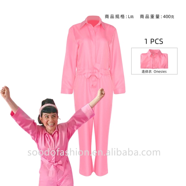 Mub- 2023 Film Uniform Full Set Rosa Barby Ken Populær Film Rollespill Kostymer Halloween Kostyme Cosplay for barn voksen 2 S