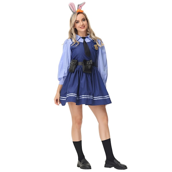 Mub- exy Halloween Voksen Kostume Kanin Familie Karakter Kostume Anime Politibetjent Kostume Women S