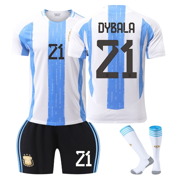 Mub-2425 Argentina hjem Trøyer Fotballtrøyer 21 DYBALA S