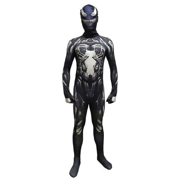 Mub- Halloween Cosplay-asu Uusin Hieno Hämähäkkimies Spiderman-asu Hieno Hyppyhaalari Aikuisille Ja Lapsille Punainen Musta Cosplay-vaatteet 12 140cm XL