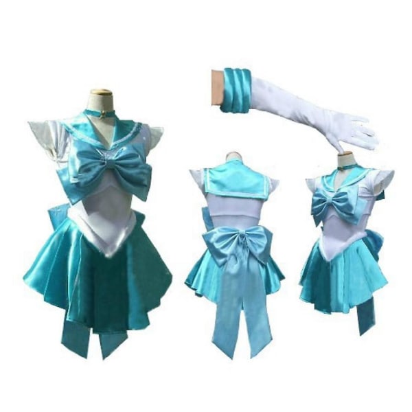 Anime Sailor Moon Cosplay-asu Anime-hahmon mekko Vestido Halloween-asut naisille Puku Peruukki Loli-vaatteet Juhlaunivormu B L Sailor Moon